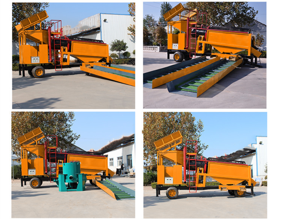 Mobile Small Gold Placer Mining Wash Machine Raffining Machine