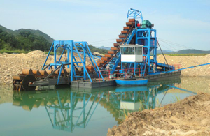 Drague de diamant en or de sable de sable pour le dragage de la rivière