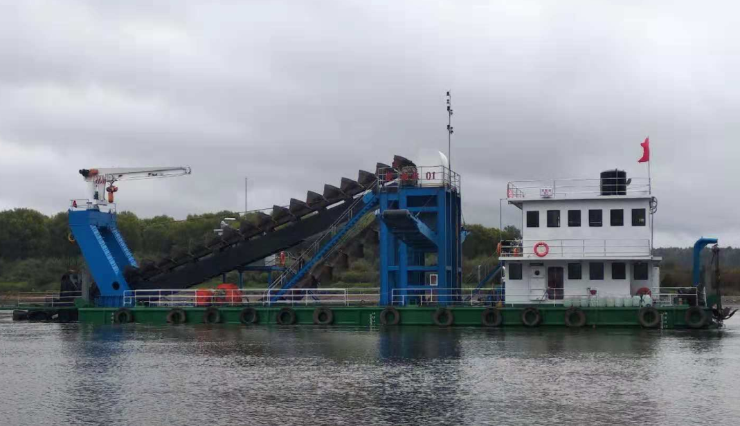 Équipement de dragage de diamant de chaîne de seau de machine de dragage de sable de drague de seau de chaîne d'or de sable