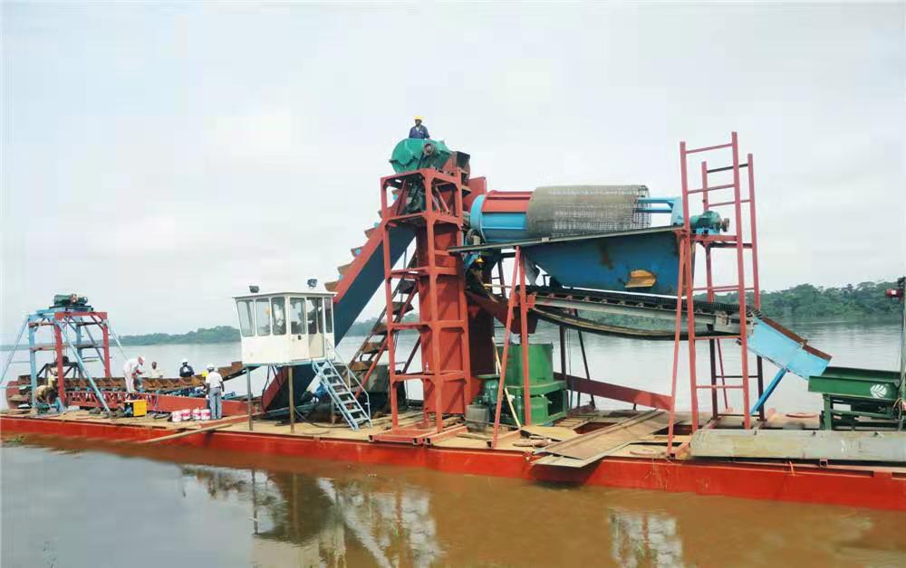 Dragage de sable de la rivière et machine d'extraction de sable de drague en or