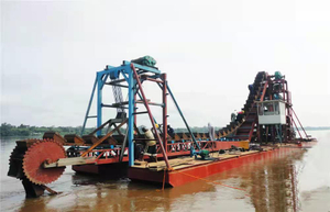 Dragage de sable de la rivière et machine d'extraction de sable de drague en or